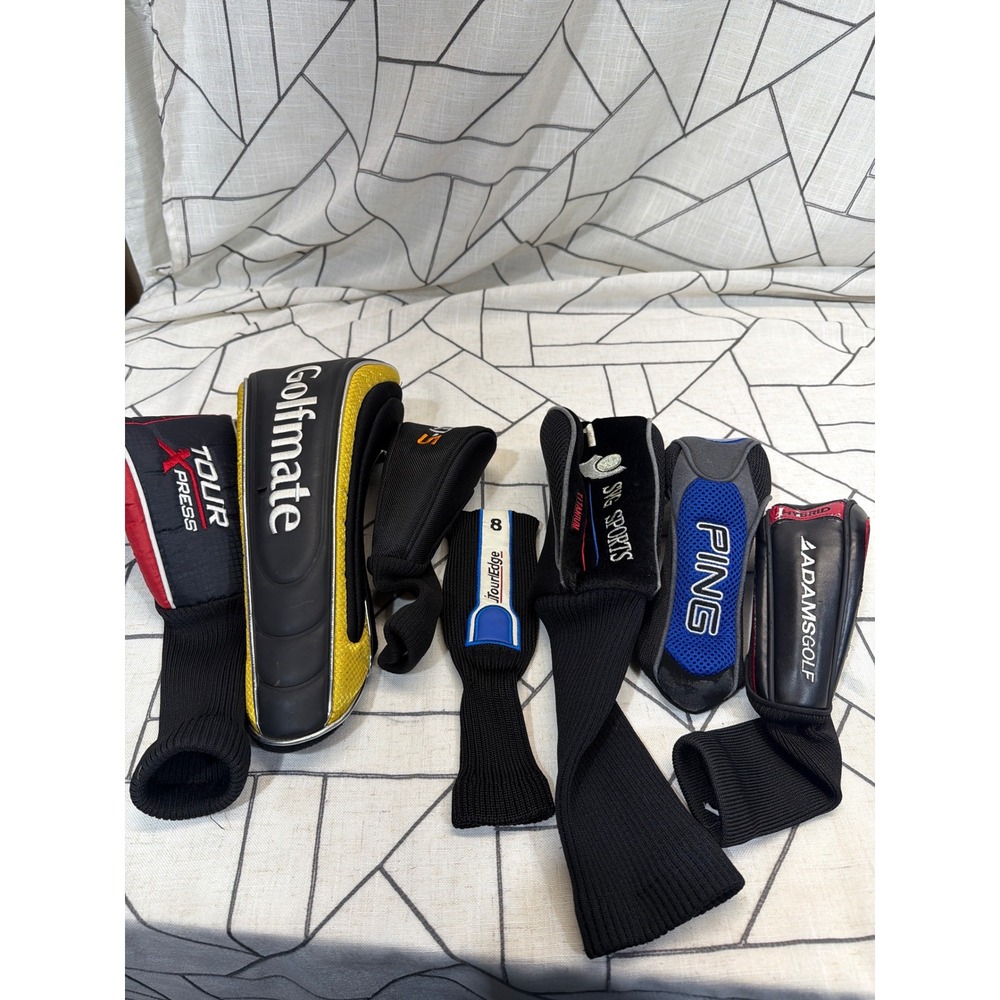 Golf Club Headcover Lot 8 Mixed Brands Ping Adams Top Flite‎ Hybrid Iron READ